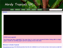 Tablet Screenshot of hardytropicals.co.uk